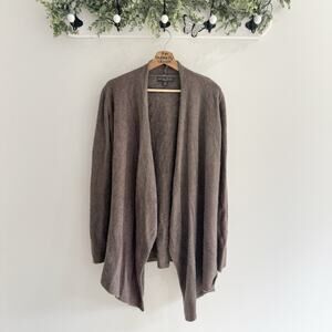 Barefoot Dreams Brown Drapes Front Bamboo Cardigan S/M CP